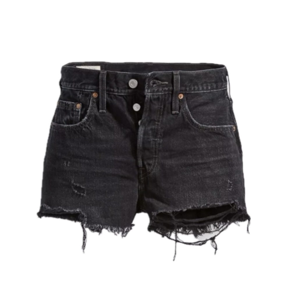 Levi’s 501 Original Fit High Rise Women Shorts- Black